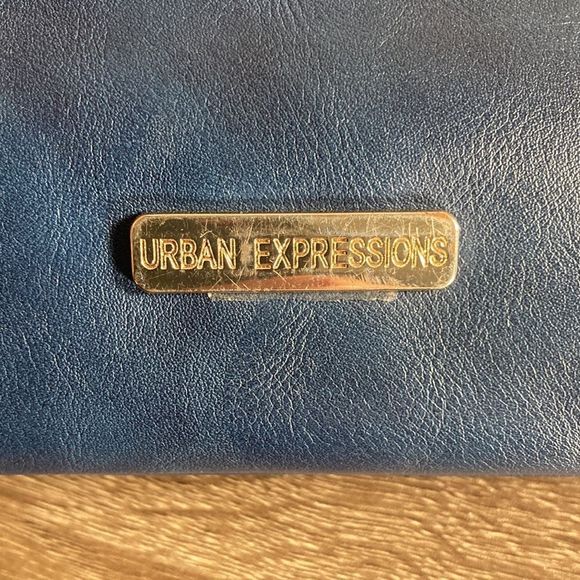 Womens Urban Expressions Navy Blue Loretta Clutch - Picture 3 of 11